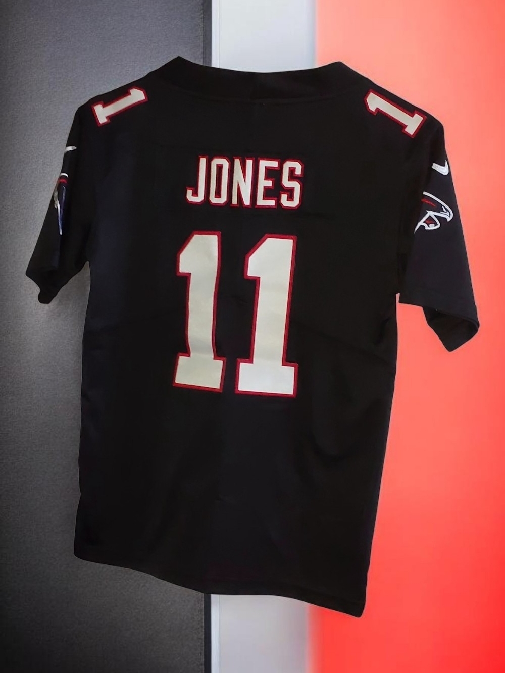 NFL Atlanta Falcons Black and White #11 Jersey W/Red Trim - Julio Jones
